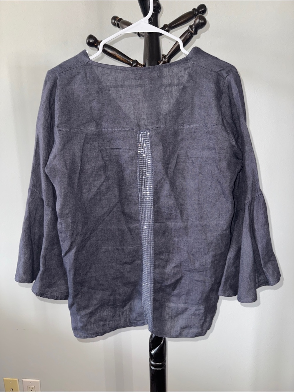 Women’s Lightweight Navy Tunic with Sequin Back Detail 20.T